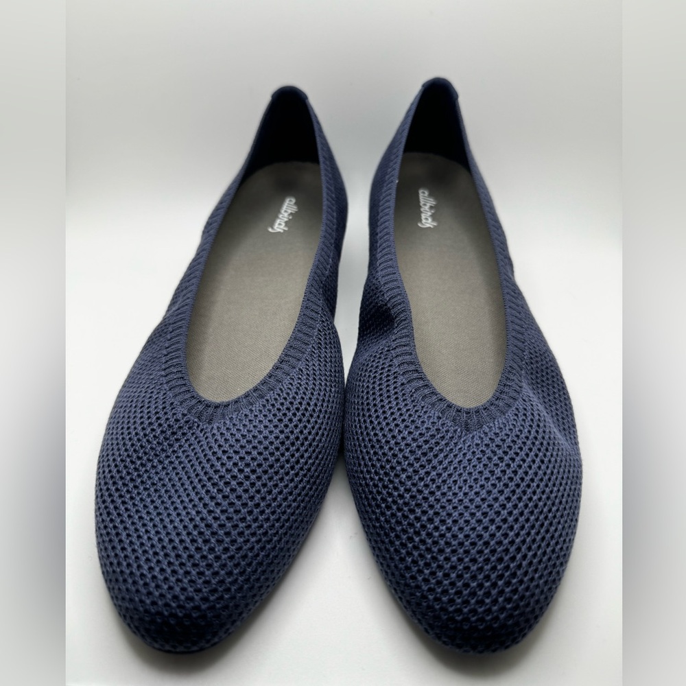 Allbirds Blue Tree Breezer Point Ballet Flats, Hazy Indigo Blue, Size 9 - Picture 4 of 8
